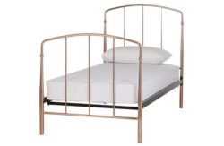 Collection Aurelie Single Bed Frame - Rose Gold.